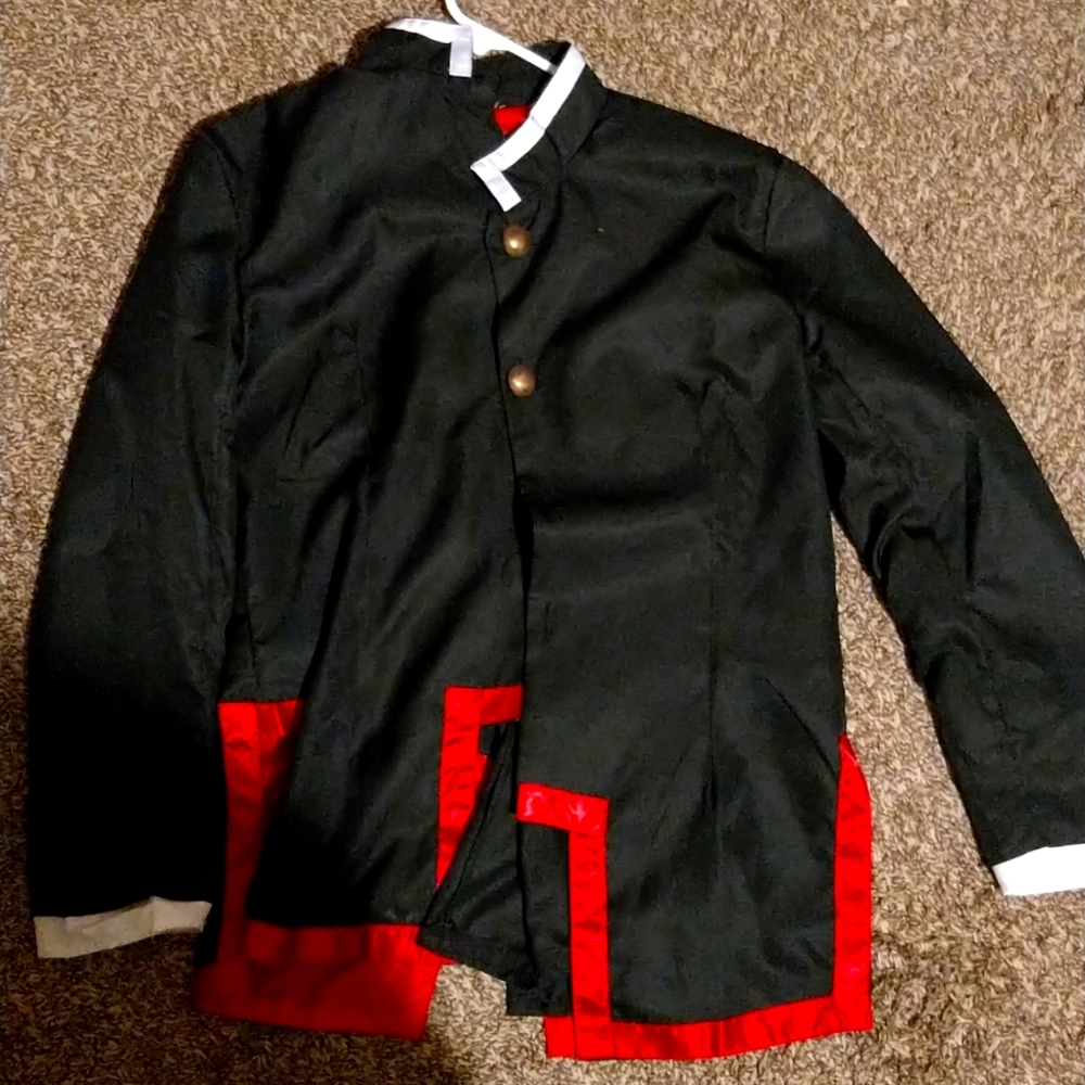 School boy outfit with red!